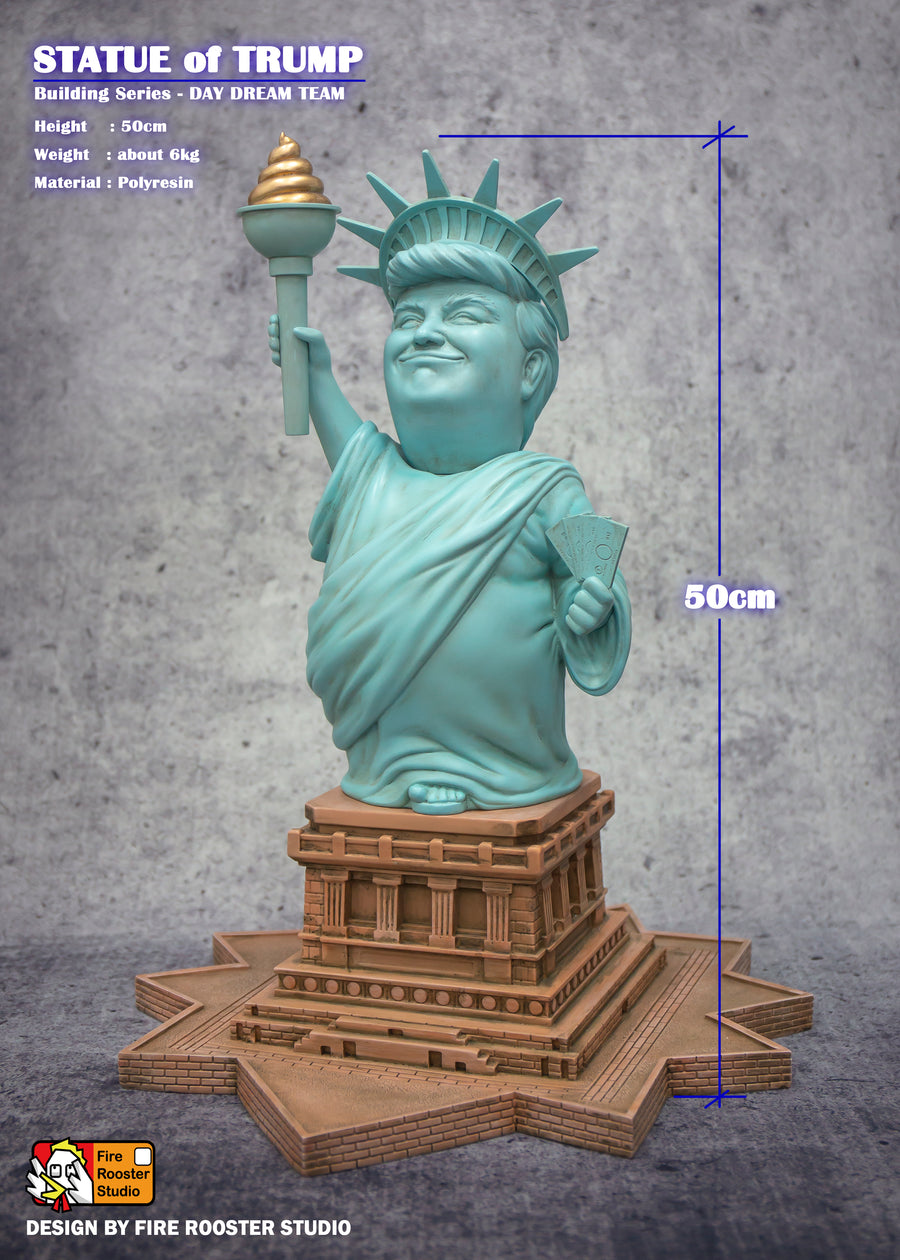 02 川普總統自由神像雕像（限量版100套）